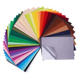 [DIY-BC0010-16 DIY-BC0011-57] Feutrine adhésive A4, coloris variés, à l'unité