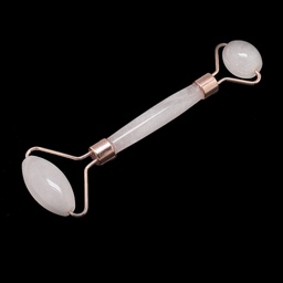 [X-G-S336-49A] Rouleau de massage en Quartz rose, 13.5~15.3x4~6x2~2.05 cm