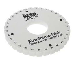 [KD600   X-TOOL-WH0091-02A] Bobine pour tressage Kumihimo, trou 35 mm