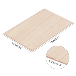 [DIY-OC0001-48] Planche en bois/contreplaqué, rectangle, 15x10x0.15cm