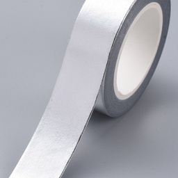 [DIY-G016-D05] Masking tape, bande de papier adhésif, argenté, 15mm x 10m