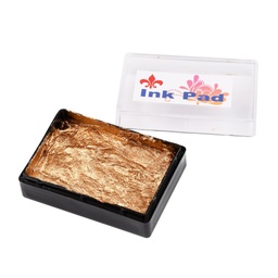 [DIY-R077-05] Encreur Ink Pad, doré, 57x40x19.8mm