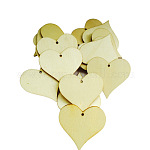 [WOCR-PW0001-016B] Coeur en bois, plat, avec trou, 20x20x2.4mm, sachet de 100 pièces