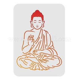 [DIY-WH0202-067] Pochoir format 29.7x21cm, bouddha