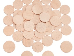 [WOOD-WH0119-05D] Tranche de bois brut, diam 5cm ep. 3mm