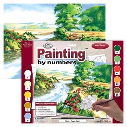 [PAL13] ROYAL LANGNICKEL Peinture au N° - Adulte Large - Champ de coquelicot