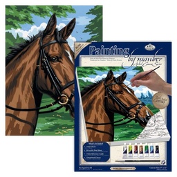 [PCS8] ROYAL LANGNICKEL Peinture au N° - Toile PF - Cheval