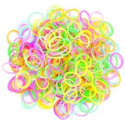 [99743] Elastiques fluo Rainbow Loom,  600 élastiques, le paquet