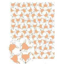 [641056] Feuille gluepatch tête de renard 30x40cm