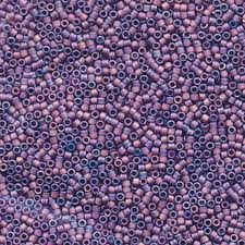 [X-SEED-J020-DB0869] Perles Miyuki delica 11/0 Tube de 7.2gr DB869-TB MATTE TR MAUVE AB (violet multicolor mat)