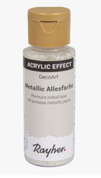 [4006166983962] Rayher / Peinture acrylique métallique, blanc neige, 59ml