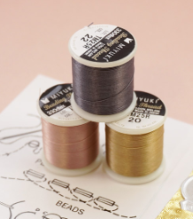 Fils de tissage de perle Miyuki 0.25mm, bobine de 50m, 4 coloris