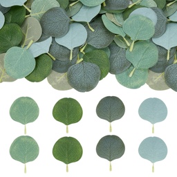 [DIY-GA0002-27] Feuilles eucalyptus artificielles, 70x55mm, la pièce