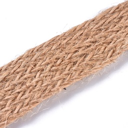 [OCOR-WH0032-79] Découpe de ruban de jute tressé, fibres naturelles, largeur 15mm, au mètre