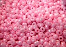 [SEED-S060-A-968] Perles de rocaille opaques nacrées taille 2.5 mm, trou 0,8 mm, sachet d'env. 30 gr, rose nacré