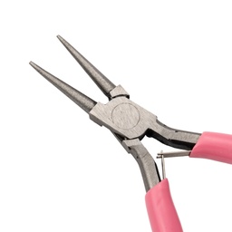 Pince acier, bec arrondi pour boucles, 12x8x0.9 cm, 2 coloris au choix