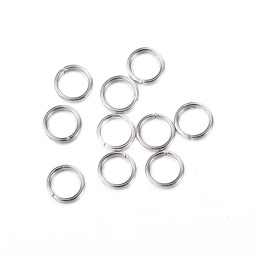 [STAS-N0014-71P-3mm] Anneau simple ouvert INOX argenté, 3mm  x1000 pièces