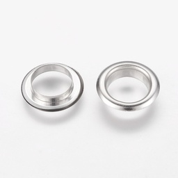 [KK-WH0004-05P-10mm] Oeillets platine, 15x3.8mm, Trou: 10mm, x10 pièces