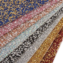 Feuille de strass thermocollants, 40x24cm, 3 coloris au choix