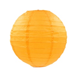[AJEW-WH0004-25cm-07] Lanterne en papier, ronde, jaune, 25cm