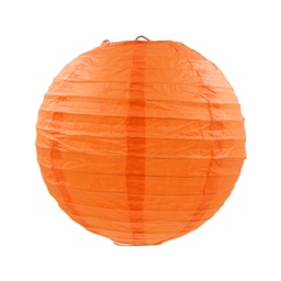 [AJEW-WH0004-25cm-05] Lanterne en papier, ronde, orange, 25cm