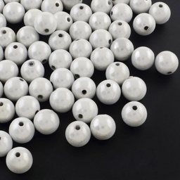 [MACR-Q154-12mm-001] Perles Magic argentées, 12mm, trou 2mm x50 pièces