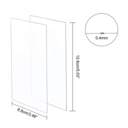 [DIY-OC0003-74A] Feuille PVC 12.8x8.8x0.04cm