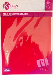 [196002] FLEX THERMOCOLLANT MAT ROUGE 25x20cm