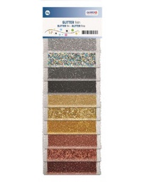 [61630171] Lot de paillettes, 10 couleurs différentes, argent/marron/or