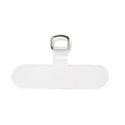 [AJEW-F061-02] Attache téléphone/smartphone, languette d'attache en forme de T, 3.5x6x0.06cm, trou: 9x7mm