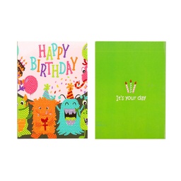 [DIY-K020-01] Kit complet de diamond painting pour carte d'anniversaire