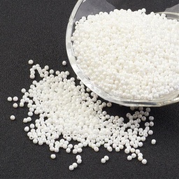 [SEED-A022-FC12-401] Perles de rocaille 12/0 opaques taille 2 mm, trou 0,5 mm, sachet d'env. 20 gr, Blanc opaque perlé