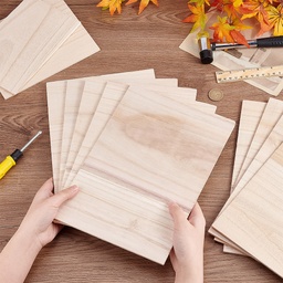 [WOOD-WH0027-51A] Planche en bois, 29x20cm, ép 3.5mm