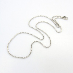 [STAS-O037-12P] Collier chaîne INOX, longueur 75cm