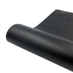 [FABR-PW0001-078A-02] Vinyle adhésif noir, permanent, 30.5x25x0.04 cm