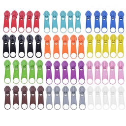 [PALLOY-SZ0001-04-RS] Fermeture éclair/zip, tirette seule, 22x7.5x1mm, coloris variés