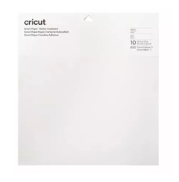 [2008317] CRICUT - PAPIER CARTONNÉ AUTOCOLLANT SMART PAPER BLANC -10F-33X33CM