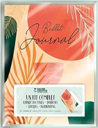 [517823] Kit bullet journal, 200 pages + pochoirs + stickers + inspirations