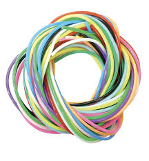 [500335] Fils scoubidous, multicolors opaques x12, 80cm