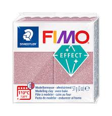 [261807] Fimo soft, glitter rose gold 212, 57gr