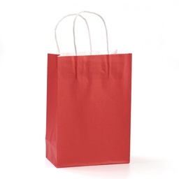 [AJEW-G020-C-12] Sac cadeau en papier rouge, 27x21x11cm