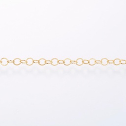 [CHS-H007-58G] Chaîne en INOX doré, placage ionique, chaîne belcher, 3,0x2x0,3mm, au mètre