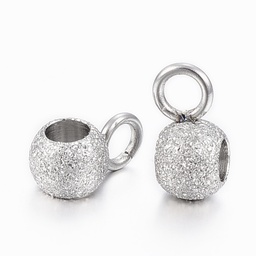 [X-STAS-H423-12P] Cache noeud INOX argenté, 7x4x3mm, trou 2mm, diam intérieur 2mm