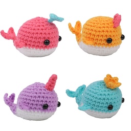 [DIY-F146-01] Kit complet pour débutant au crochet, modèle baleine (4 styles)