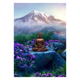 [PW-WG2D431-03] Kit complet de diamond painting, 40x30cm, Bouddha, à l'unité