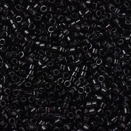 [SEED-J020-DB0010] Perles Miyuki delica 11/0 fiole d'env. 3gr NOIR BRILLANT DB0010, unité