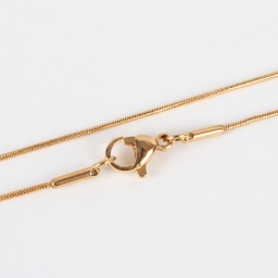 [STAS-P045-11G] Collier chaîne INOX doré, placage ionique, longueur 45 cm, unité
