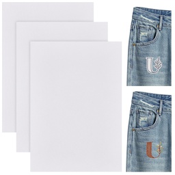 [DIY-CP0010-29   DIY-WH0502-45] Tissu autocollant soluble dans l'eau pour broderie, taille A4, à l'unité