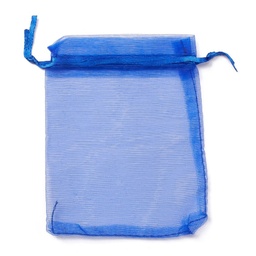 [OP-R016-9x12cm-10] Pochette cadeau en organza, bleue marine, 12x9 cm