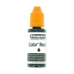 [OUT-640] Colorant résine liquide, Noir, 1 goutte pour colorer 10g de résine, conserve la transparence, CLÉOPÂTRE, 15ml